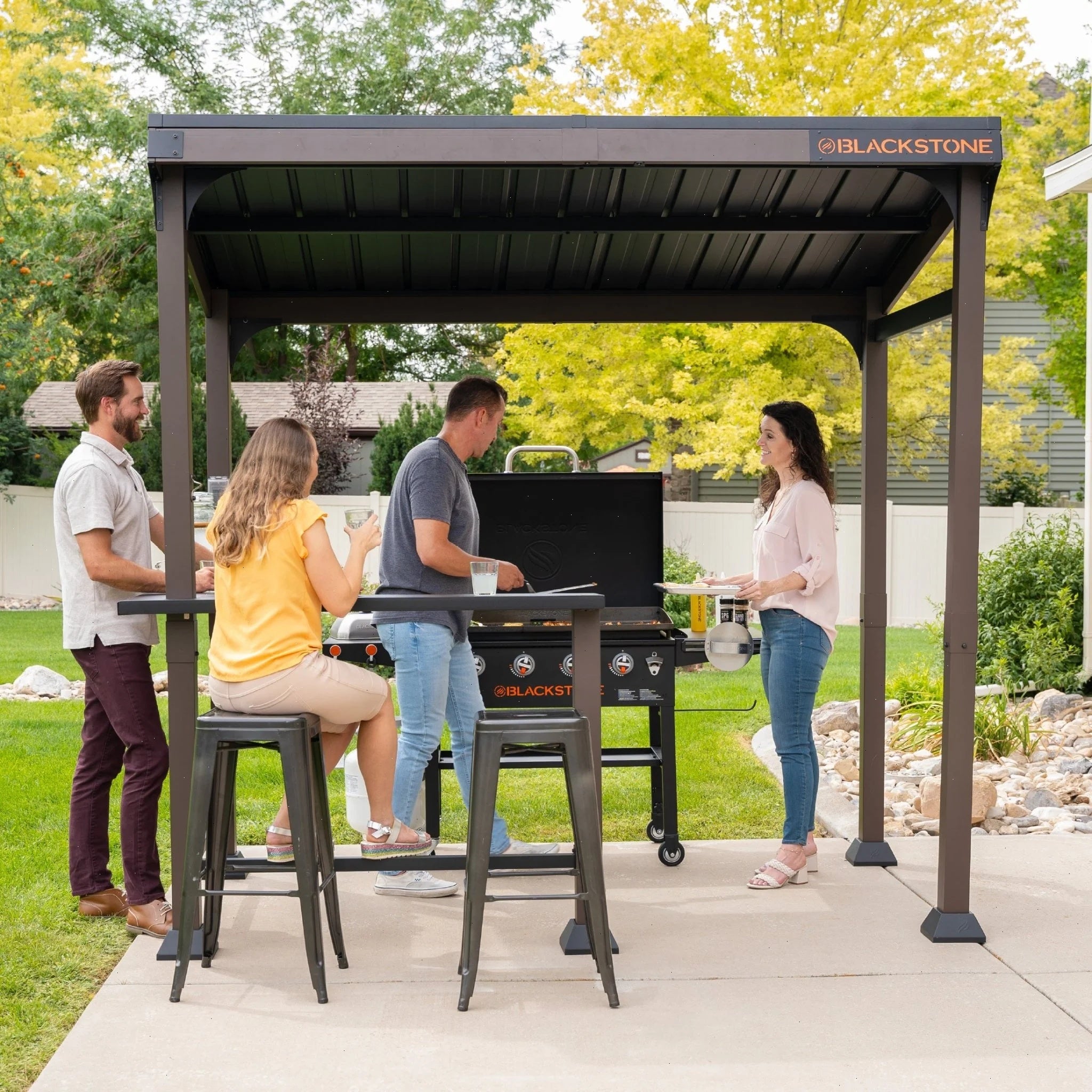 5’ x 8’ Bar and Griddle Pavilion