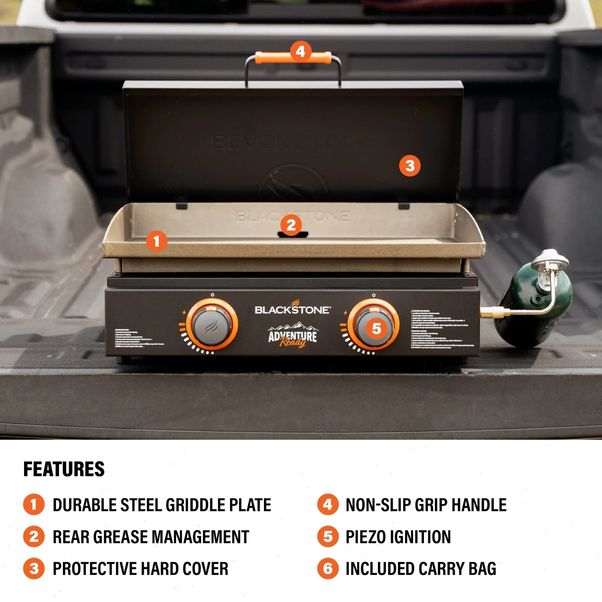 22" Griddle with Hard Cover Bundle