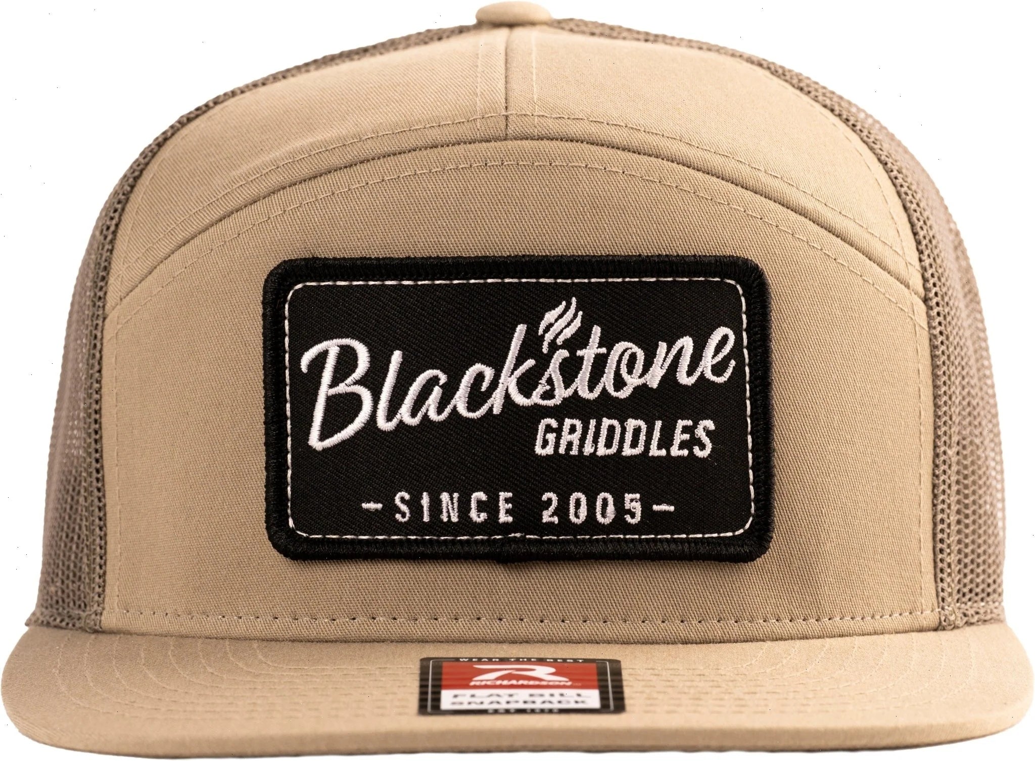 Richardson 168 7 Panel Trucker - Split Pale Khaki/Loden, Blackstone Griddles